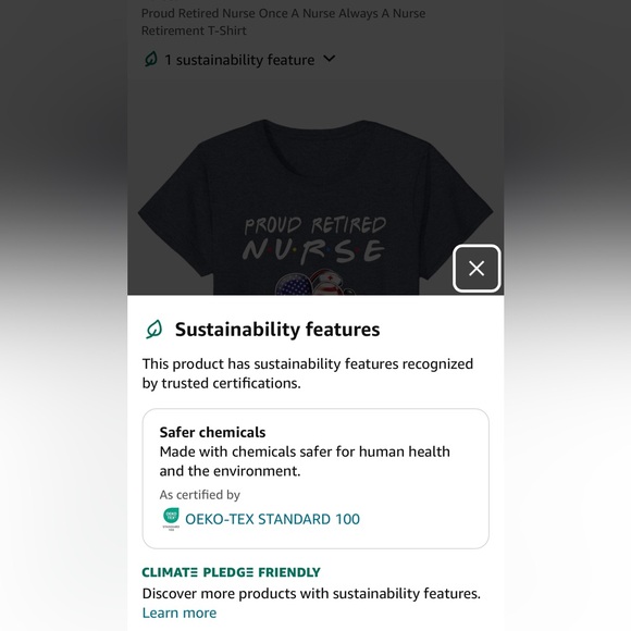 Nursing Retiree Scoop Neck Short Sleeve Cotton Stretch Tshirt RN LPN Friends NWT - Picture 9 of 11